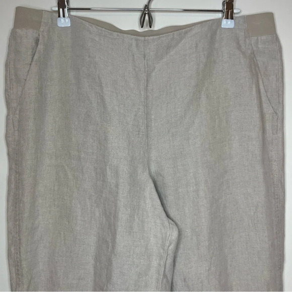 J. JILL Linen Stretch Pull On Pants - Picture 2 of 8